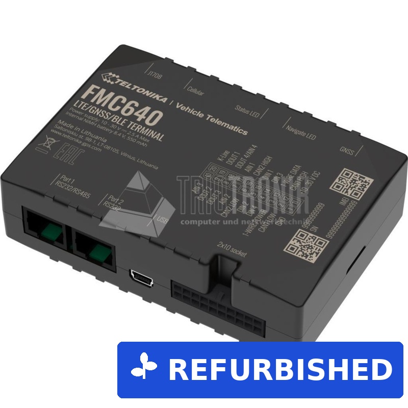 Teltonika FMC640 GNSS/LTE/3G/GSM-Terminal mit Hochleistungs-Pufferbatterie Fleet Management (FMC640) (geöffnet)