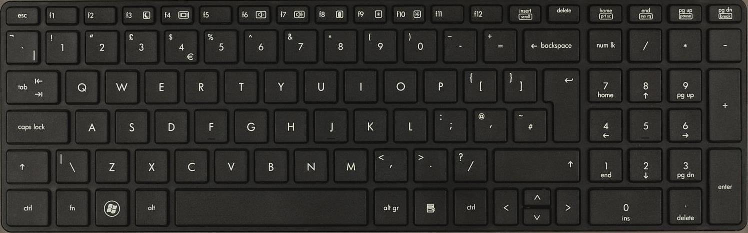 HP Tastatur Isländisch (641180-DD1)