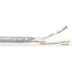 ACT CAT6 U/UTP PVC solid with pair splitter 305 m box. Type: 305 m reel C6 u/utp solid pvc grey 305m (XS305B)