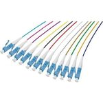 exertis Connect LWL Faserpigtails, farbig, 12 x Stecker, OS2 Mono-Mode, LC/UPC, 2,0 m12 Faserpigtails in verschiedenen Farben- Einfügedämpfung: 0.2 dB UPC, 0.3 dB APC- Ferrule: Keramik- Außendurchmesser: 900 µm- Äußere Hülle: LSZH (halogenfrei)- Mit Prüfprotoko (392254)