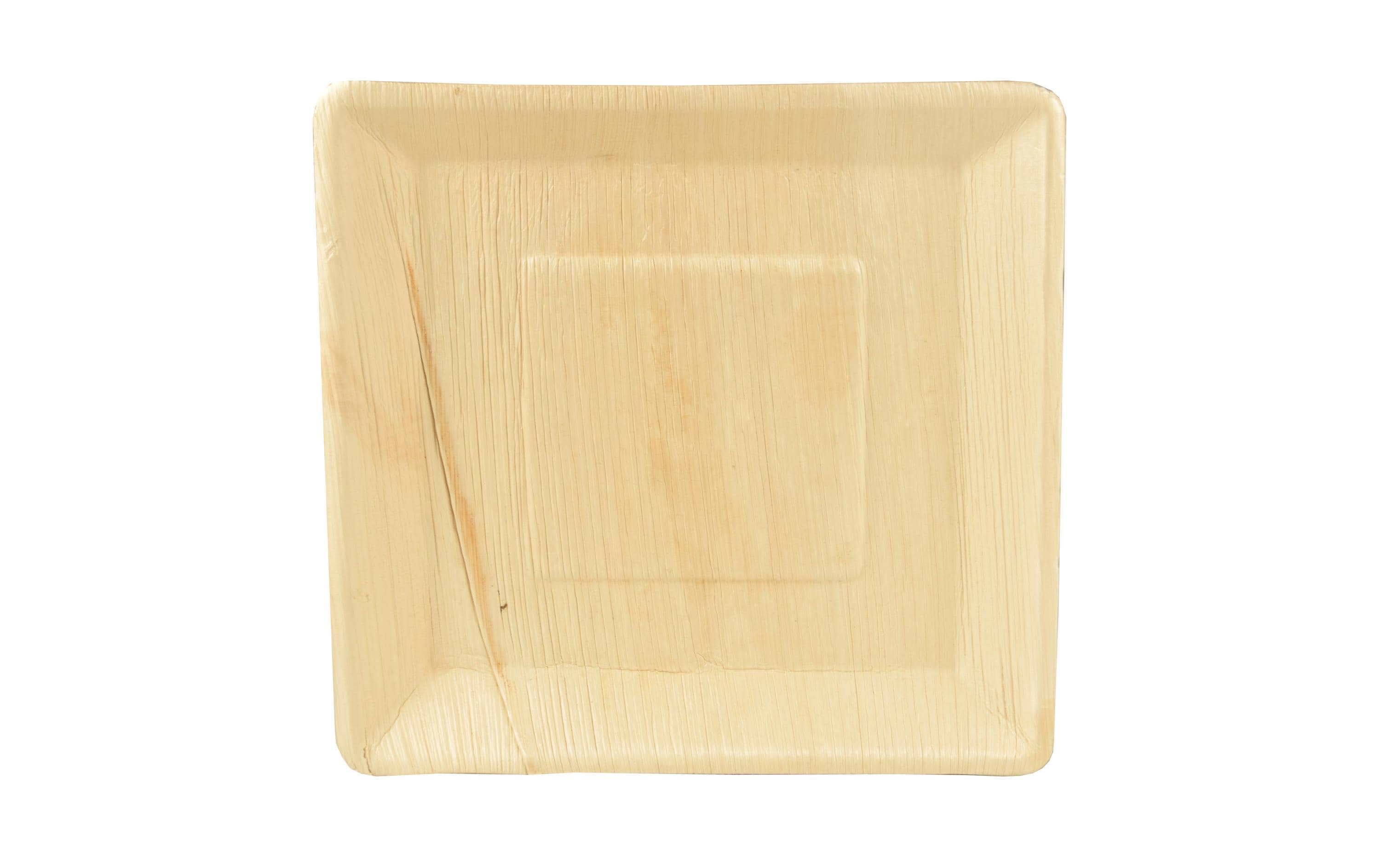 PAPSTAR pure PAP85500 Einwegteller 25 x 25 cm Palmblatt Natur