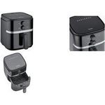 SEVERIN 2452 Heißluft-Fritteuse 1500 W Timerfunktion Schwarz Silber (2452)