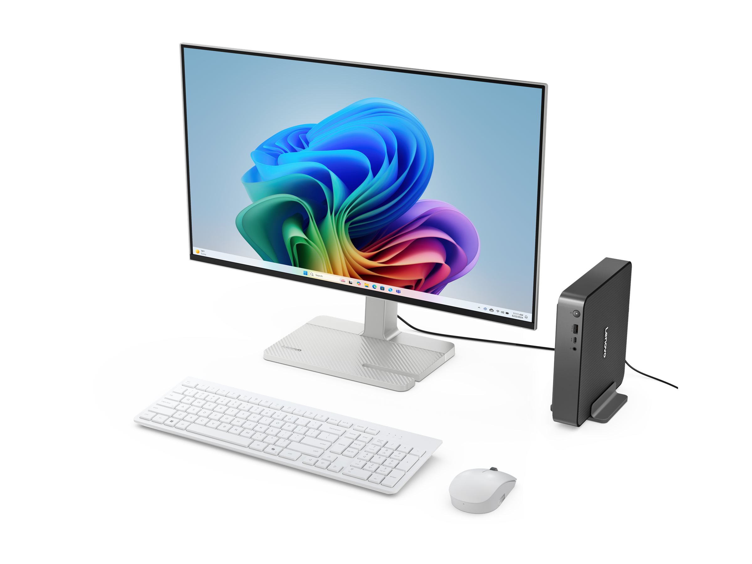 Lenovo IdeaCentre Mini 01Q8X10 91B6 Snapdragon X X1-26-100 32 GB RAM 1 TB SSD Luna Gray
