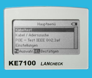 Kurth Electronic KE7010 Netzwerkprüfgerät für Durchgang, Identifikation und Unterbrechung Blau