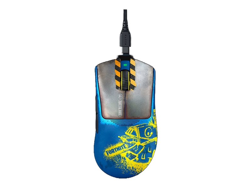 Razer DeathAdder V3 Pro Fortnite Edition Gaming-Maus ergonomisch USB Blau, Gelb
