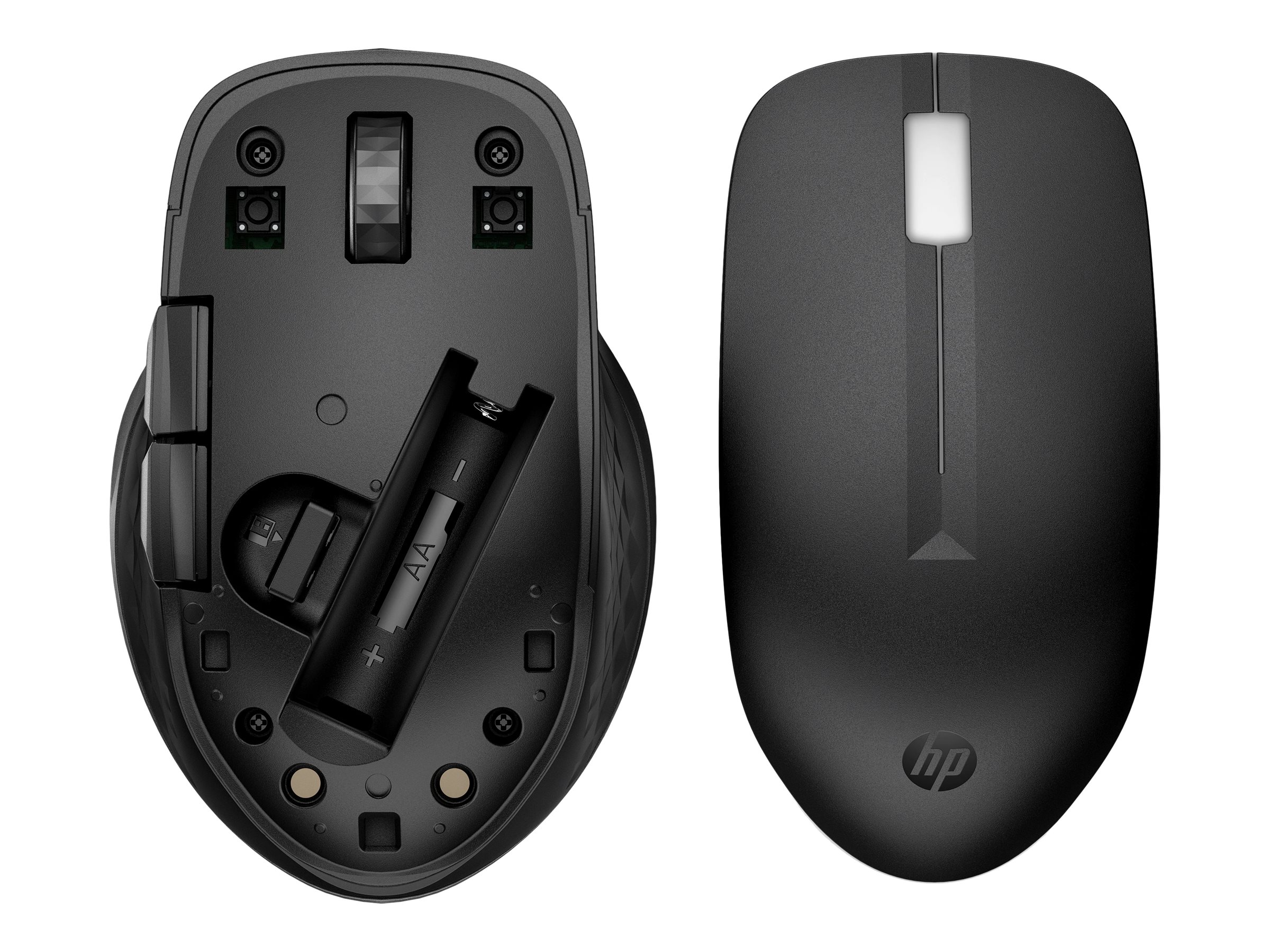 HP 435 Multi-Device Funkmaus Ergonomisch 5 Tasten 4000 DPI Tiefschwarz