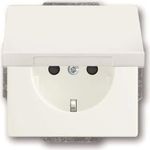 Busch-Jaeger SCHUKO Steckdosen-Einsatz studioweiß matt 20 EUKB-884 (2CKA002018A1522)