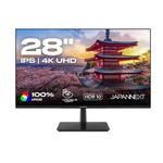 JAPANNEXT 4K UHD Monitor 71,1 cm (28") 3840x2160 Pixel,IPS Panel, 5 ms, 60 Hz, AMD FreeSync, HDMI, DisplayPort (JN-I280UHD60F-P)