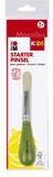 Marabu KiDS Pinsel "Starter Pinsel" Borstenpinsel mit ergonomischem Griff, Pinsel mit Holzstiel, - 1 Stück (0318000000002)