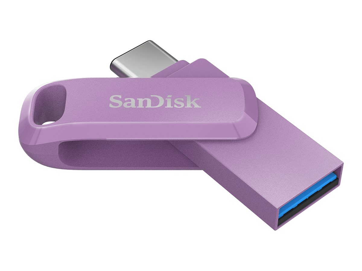SanDisk Ultra Dual Drive Go USB-Stick 128 GB USB Type-A / USB Type-C 3.2 Gen 1 Lavendel