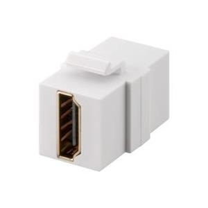 Wentronic Goobay HDMI KeyStone-Modul mit HDMI Doppel-Buchse - zum Anschluss von in der Wand verlegten HDMI-Kabeln (90856)