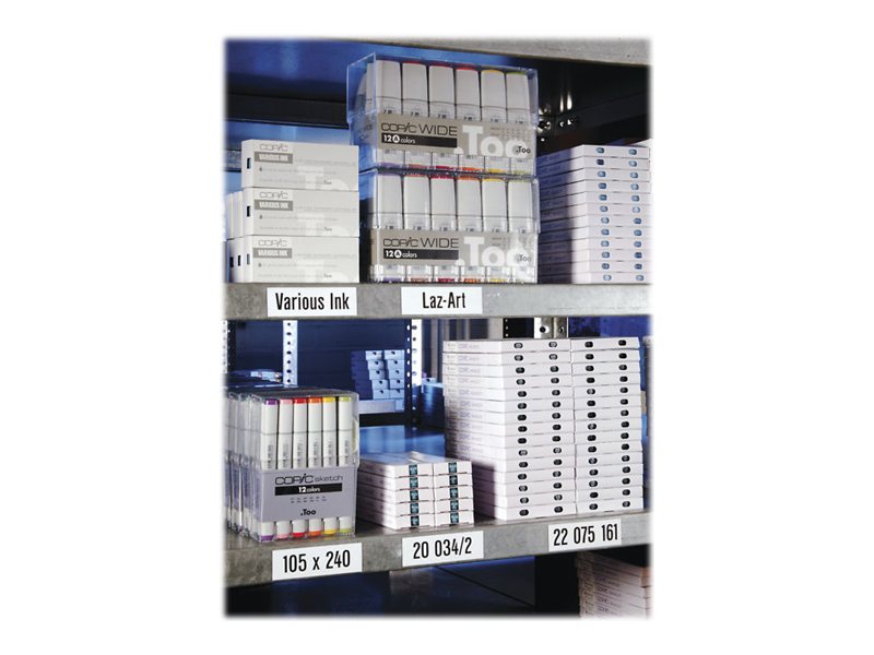 Magnetoplan Magnetetiketten 20 x 100 x 0,6 mm Weiß
