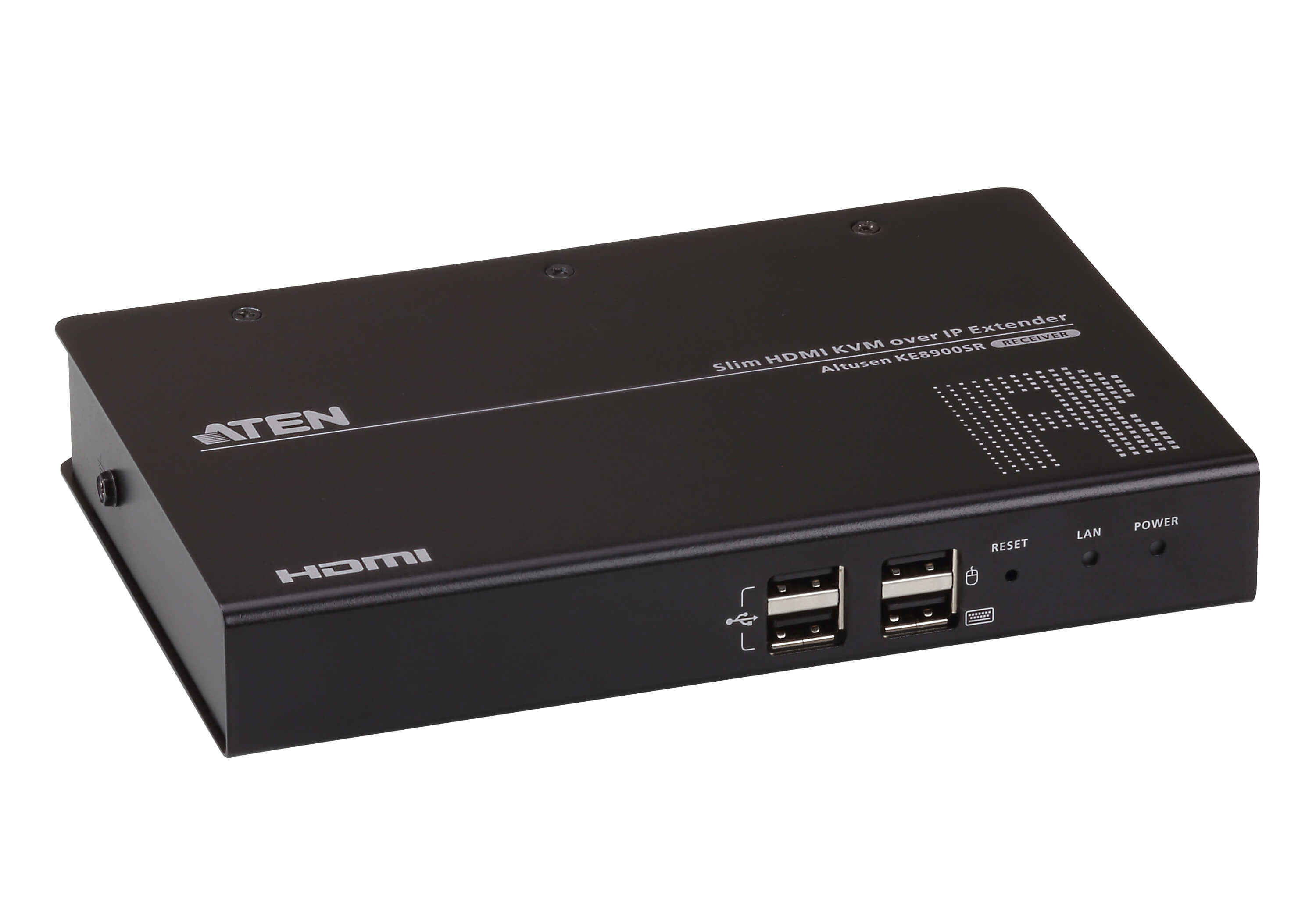 ATEN ALTUSEN KE8900SR Slim HDMI Single Display KVM over IP Empfänger 1920 x 1200 Schwarz