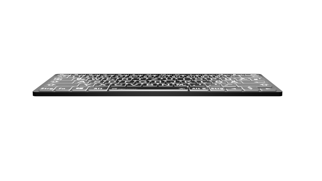 Logickeyboard LKB-LPWB-BTPC-DE Bluetooth Tastatur QWERTZ Schwarz