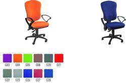 Topstar Bürostuhl "Point 203,20cm (80"), blau, 100% Polyolefin Spezial-Muldensitz mit Beckenstütze, Lehnenhöhe: 600 mm (