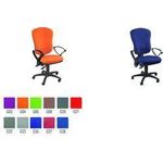 Topstar Bürostuhl "Point 203,20cm (80"), blau, 100% Polyolefin Spezial-Muldensitz mit Beckenstütze, Lehnenhöhe: 600 mm (8180 G26)