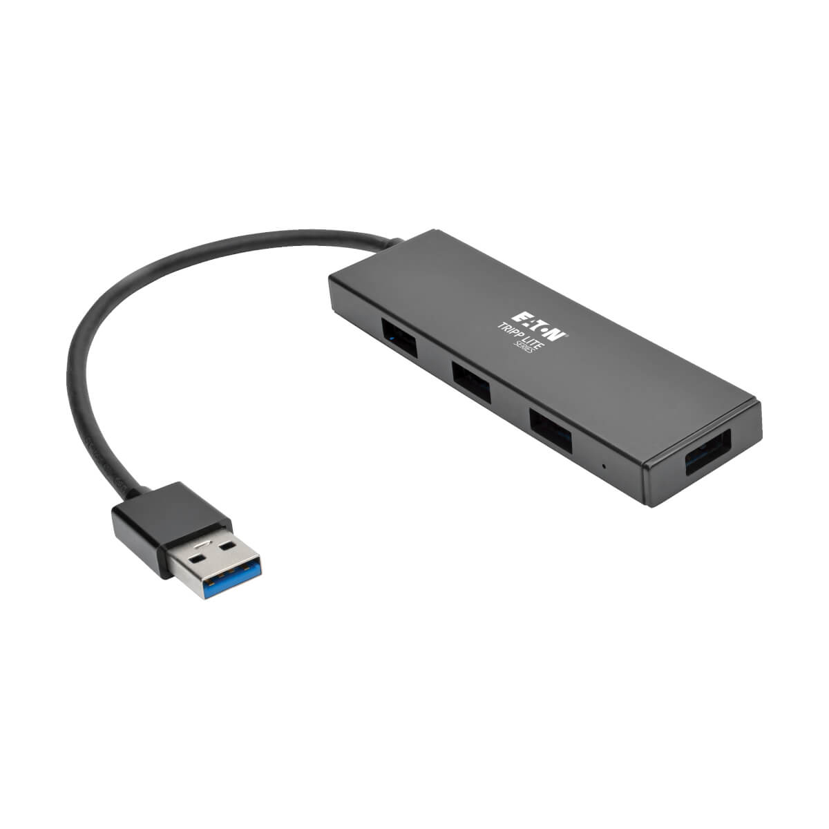 Tripp Lite U360-004-SLIM 4-Port Slim USB 3.0 Hub Schwarz