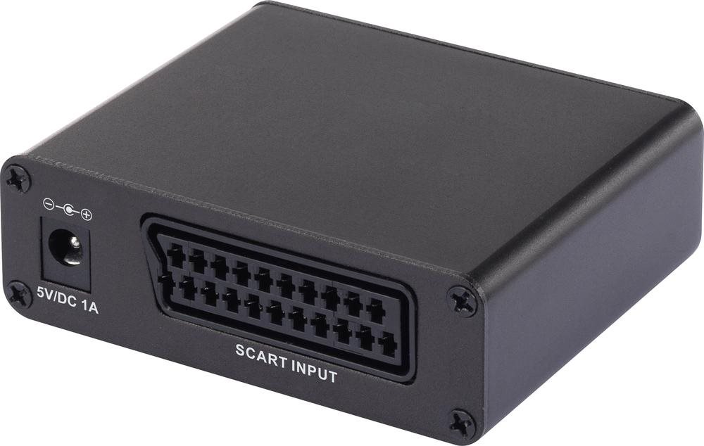 SpeaKa Professional SCART auf HDMI Konverter mit zusätzlichem Audioausgang