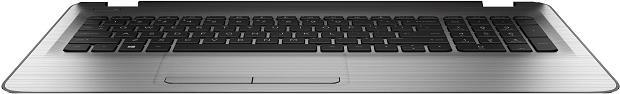 HP 905891-051 Gehäuse-Unterteil+Tastatur Notebook-Ersatzteil (905891-051)