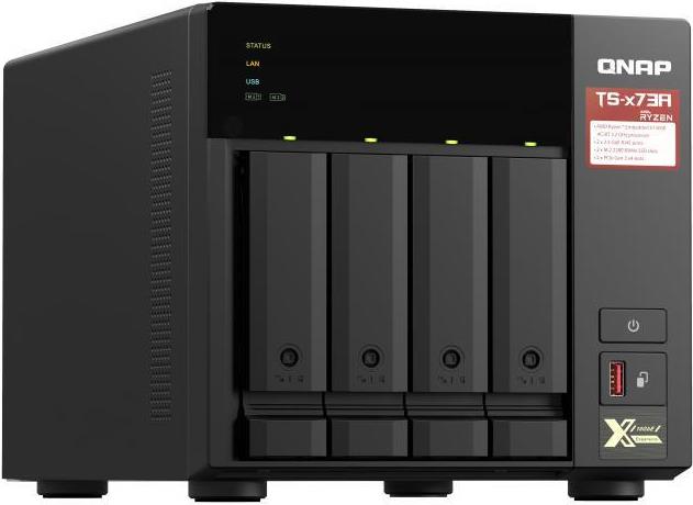 QNAP TS-473A 8 GB RAM NAS-Server Schwarz