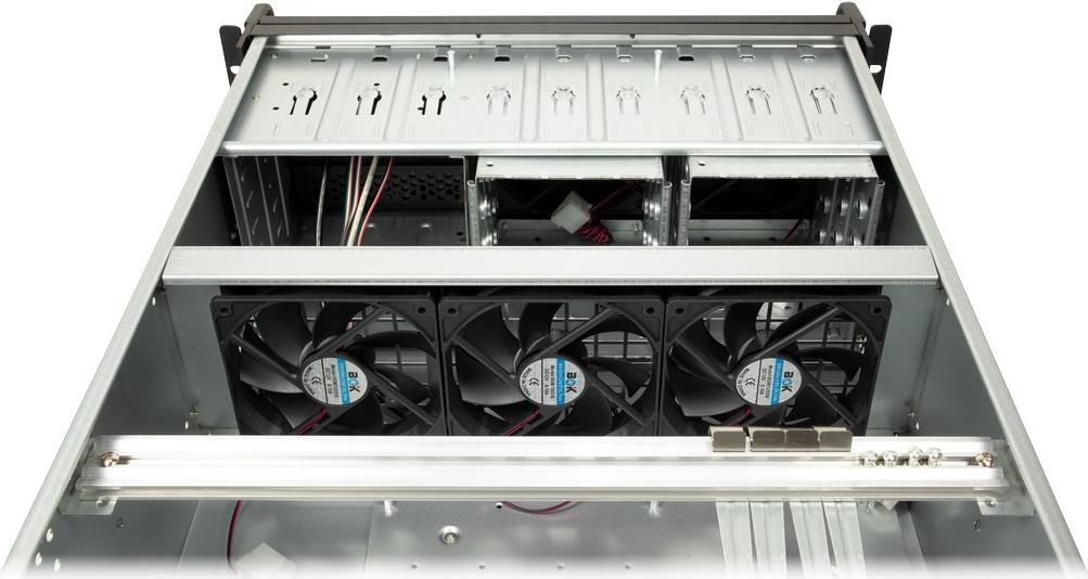 Inter-Tech IPC 4U-4129L 4U Rack-Gehäuse SSI EEB Schwarz