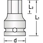 GEDORE Kraftschraubereinsatz 1/2" Innen-6-kant 14 mm (6225320)