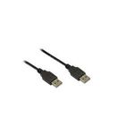Anschlusskabel USB 2.0 Stecker A an Stecker A, 1,8m, schwarz, Good Connections® (2212-AA2S)