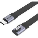 ROLINE USB4-2.0 Kabel (80 Gbit/s), flach ST/ST, gerade-90° abgewinkelt, 0,8m (11.02.9098)