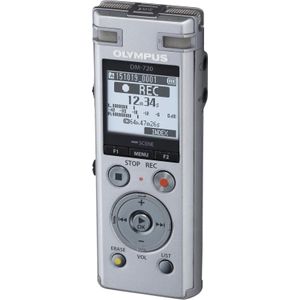 Olympus DM-720 - Voicerecorder - 4 GB - Silber - mit Olympus ME-33 Mikrofon