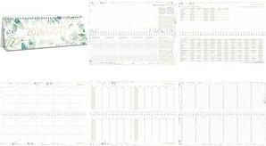 Häfft Schuljahres-Tischkalender "Blattgold", 2026/2027 (11152-4)