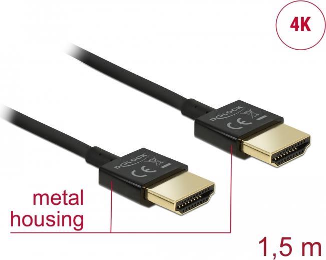 Delock Kabel High Speed HDMI mit Ethernet HDMI-A Stecker > HDMI-A 