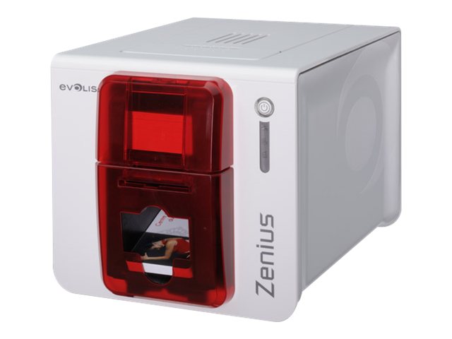 Evolis Zenius Expert Line Kartendrucker einseitig 300 dpi Fire Red