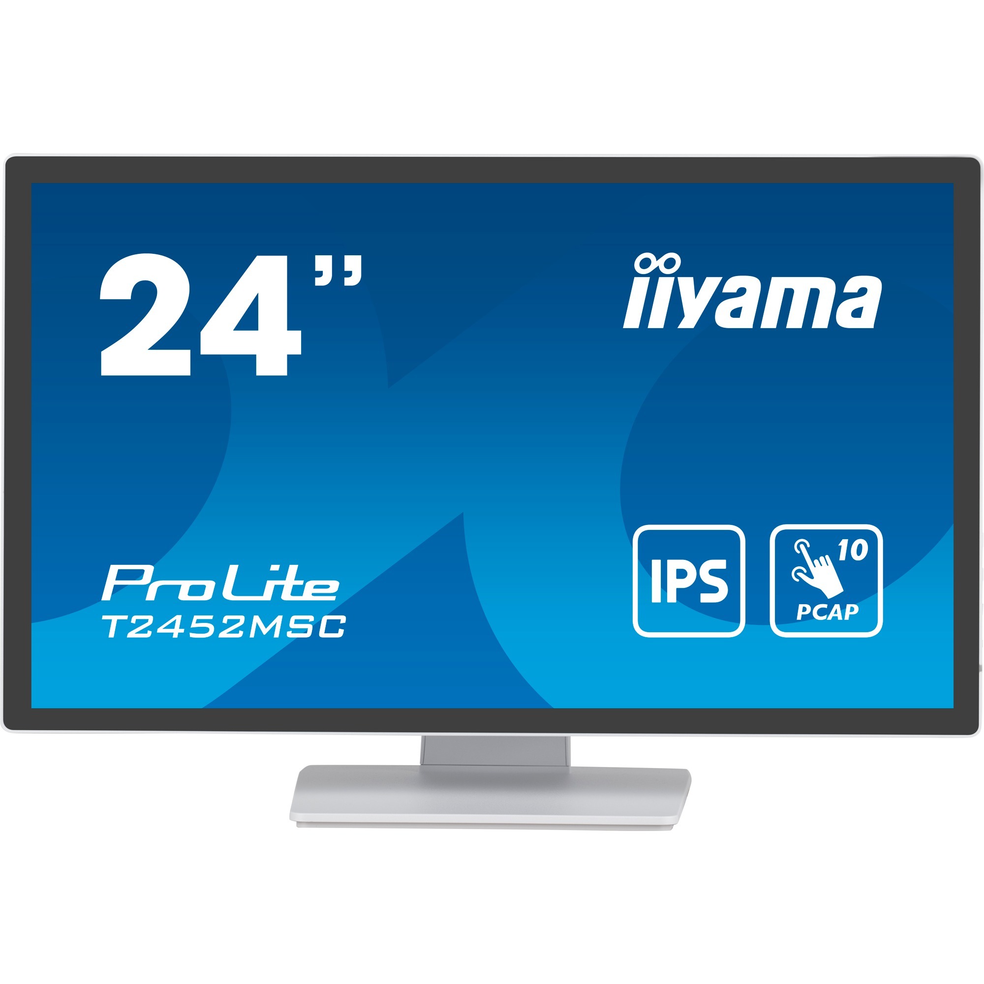 iiyama ProLite Computerbildschirm 60,5 cm (23.8") 1920 x 1080 Pixel Full HD LCD Touchscreen Multi-Nutzer Weiß (T2452MSC-W1)