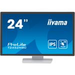 iiyama ProLite Computerbildschirm 60,5 cm (23.8") 1920 x 1080 Pixel Full HD LCD Touchscreen Multi-Nutzer Weiß (T2452MSC-W1)