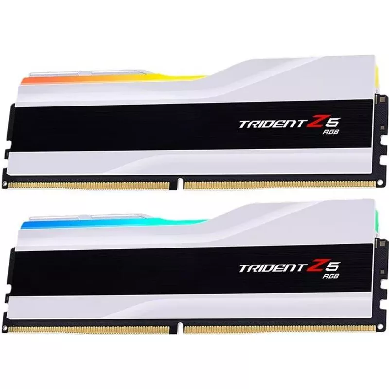 G.Skill RAM Gskill D5 8400 48GB TZ5 C40 RGB White K2 - 48 GB (SP-8400J4052G24GX2-TZ5RW) (geöffnet)