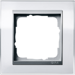 GIRA 1fach Rahmen Event Klar, Standard 55, System 55 Weiß 0211726 (0211726)