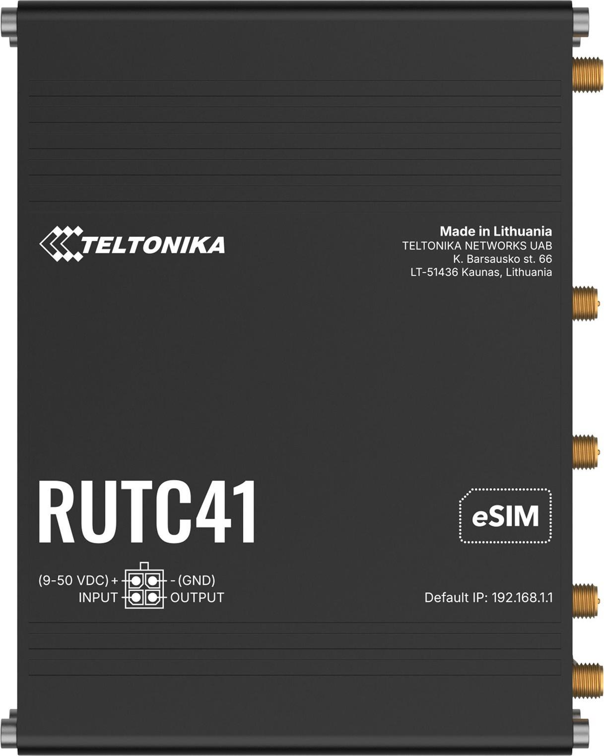 Teltonika RUTC41 4-Port 1 Gbps Wi-Fi 6 Router Schwarz