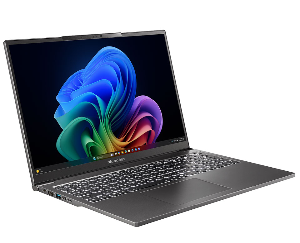 bluechip TRAVELline U16W1 16" Intel Core Ultra 7 32 GB RAM 500 GB SSD Grau