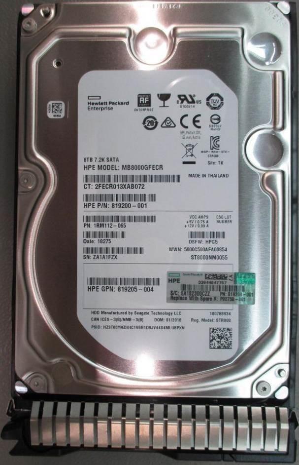 SPS-DRV HDD 8TB 7.2K LFF 512e (P02758-001)