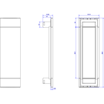 Bachmann Steckdosenleiste COVER schwarz ALU 915.028 (915.028)