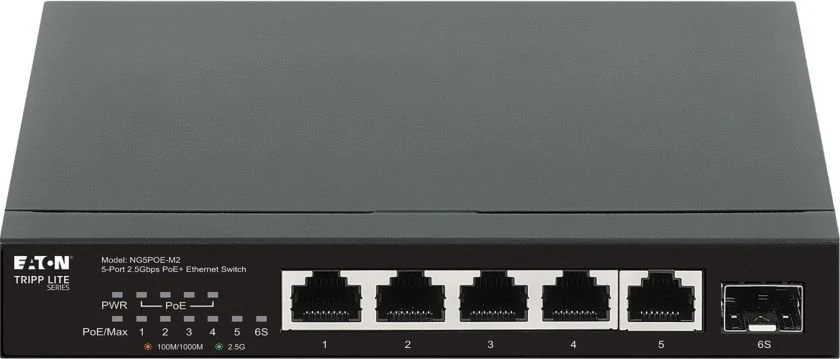 Eaton Tripplite Series 5-Port 2.5 Gbps Desktop Gigabit Eth. (NG5POE-M2)