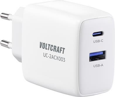 VOLTCRAFT GaN VC-13091935 USB-Ladegerät Innenbereich Ausgangsstrom (max.) 3.25 A 2 x USB-C®, USB-A (VC-13091935)