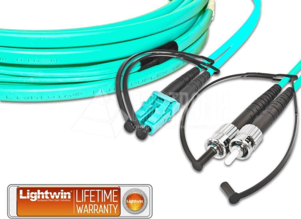 Lightwin LDP-50 LC-ST 20.0 OM3 FD Glasfaserkabel 20 m Aqua-Farbe (LDP-50 LC-ST 20.0 OM3 FD)