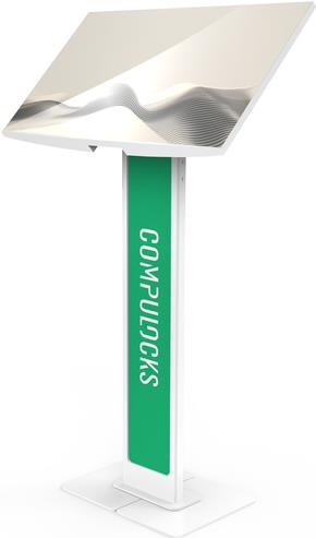 Compulocks Brandable VESA Floor Stand for Screens Up to 32 Inches (140WLBPW)