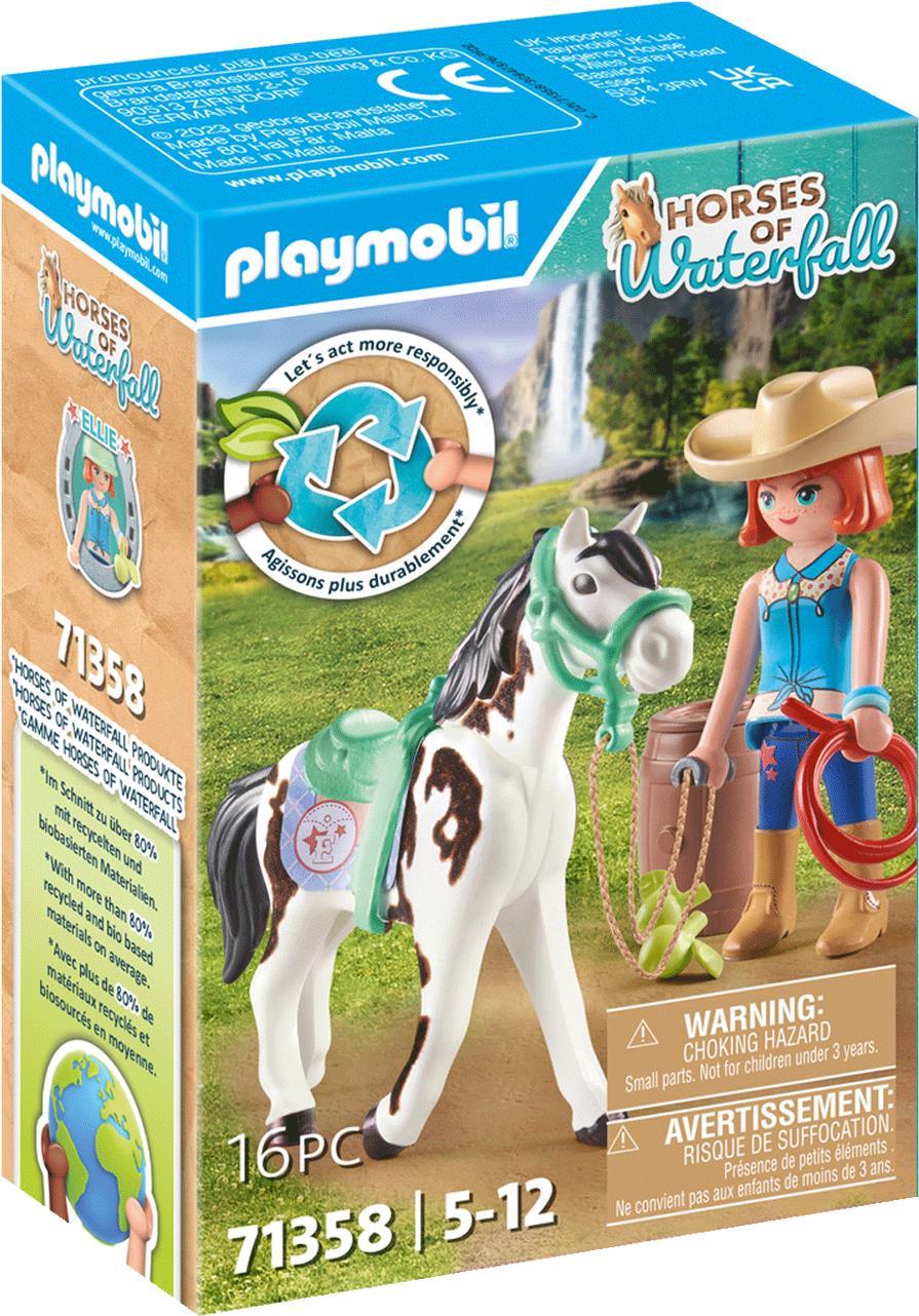 Playmobil Horses of Waterfall Ellie & Sawdust mit Westernübung. Typ: Bauernhof, Empfohlenes Alter in Jahren (mind.): 5 Jahr(e), Empfohlenes Alter in Jahren (max.): 12 Jahr(e), Produktfarbe: Mehrfarbig (71358)