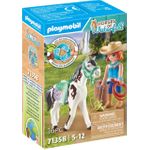 Playmobil Horses of Waterfall Ellie & Sawdust mit Westernübung. Typ: Bauernhof, Empfohlenes Alter in Jahren (mind.): 5 Jahr(e), Empfohlenes Alter in Jahren (max.): 12 Jahr(e), Produktfarbe: Mehrfarbig (71358)