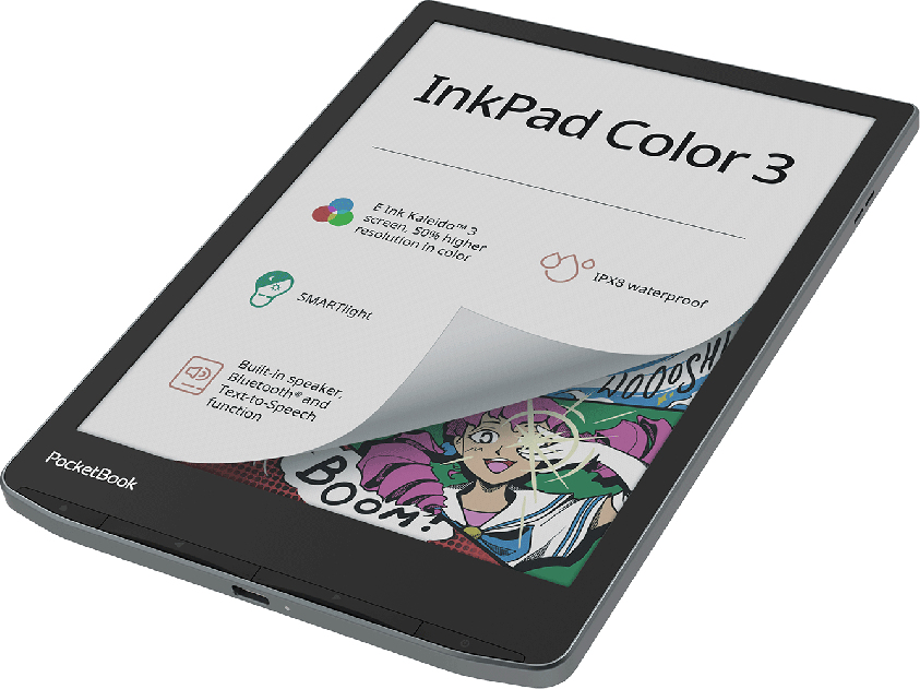PocketBook InkPad Color 3 7.8" E Ink Kaleido 3 32 GB Stormy Sea