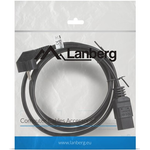 Lanberg CA-C19C-10CC-0018-BK Stromkabel Schwarz 1,8 m CEE7/7 C19-Koppler (CA-C19C-10CC-0018-BK)