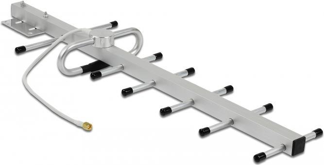 Delock LPWAN 806 - 896 MHz Yagi Antenne SMA Stecker 10 dBi starr direktional Wand- und Mastmontage outdoor (12569)