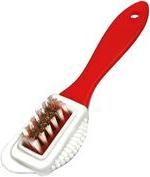 Peggy Perfect Schuhbürste für Wildleder, rot/weiß aus Kunststoff, Länge: 160 mm, Borsten aus Kunststoff - 1 Stück (11500)